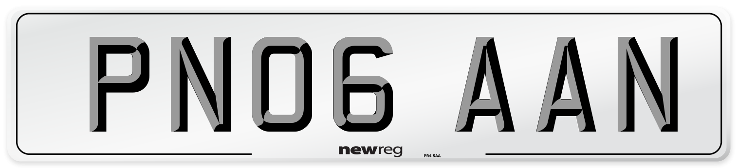 PN06 AAN Number Plate from New Reg
